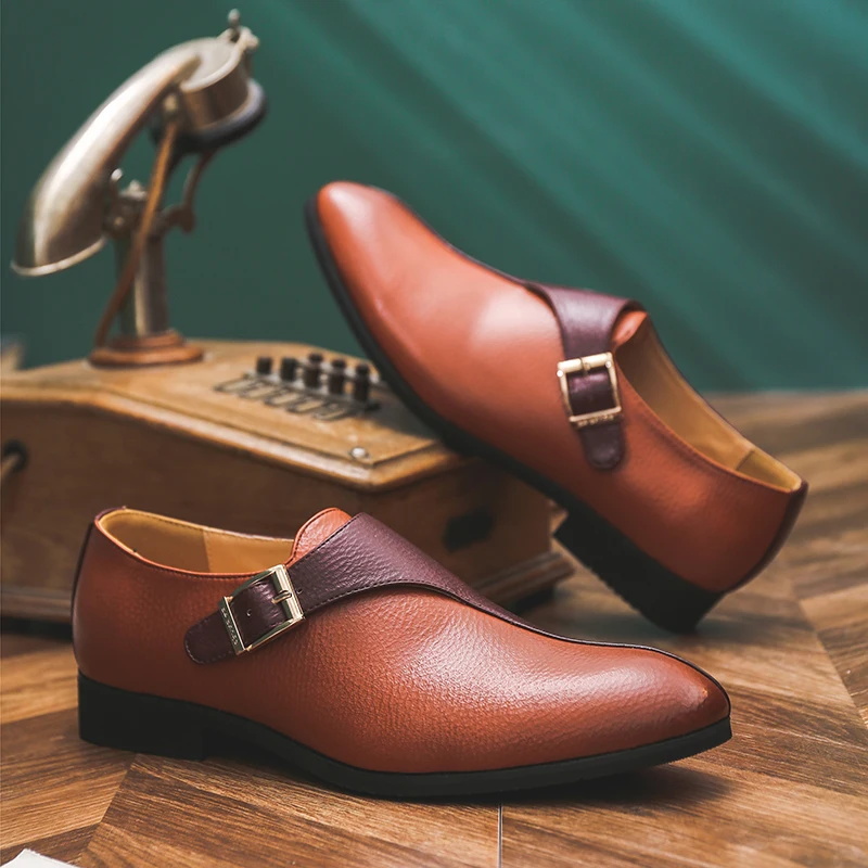 Business Walking Style Men's Genuine Leather Shoes British