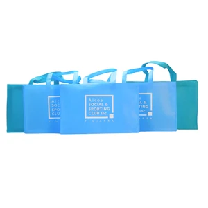 Promotion Custom Color Printed Recyclable Shopping Bag With Logo Eco Friendly Fabric Grocery White  TNT Bags Non-Woven Bags