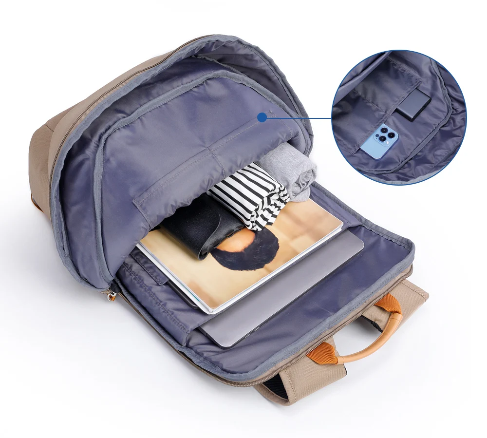 Kingsons Multifunction Backpack Waterproof Light Business Backpack