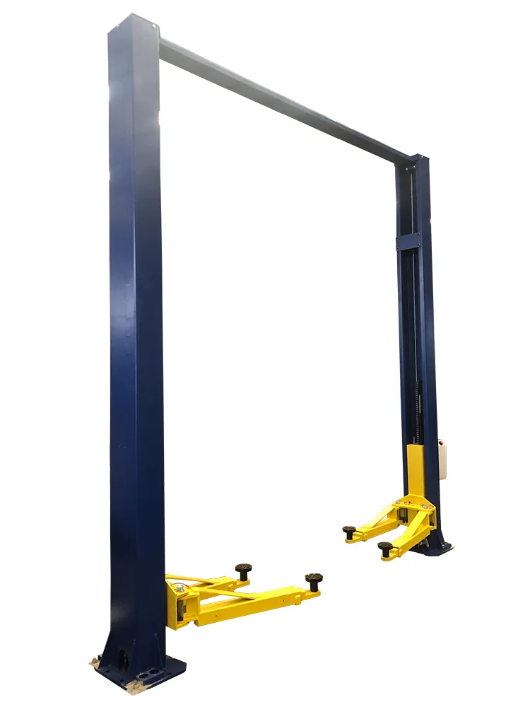 Clear Floor Two Post Lift With Manual Two Side Release Lift After Lift ...