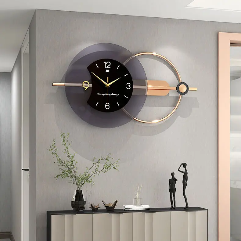 Wall Clock Gold Design Wholesale Cheap Nordic Big Watch Metal Large Metal Modern Decorative Digital Luxury Home Decor Wall Clock