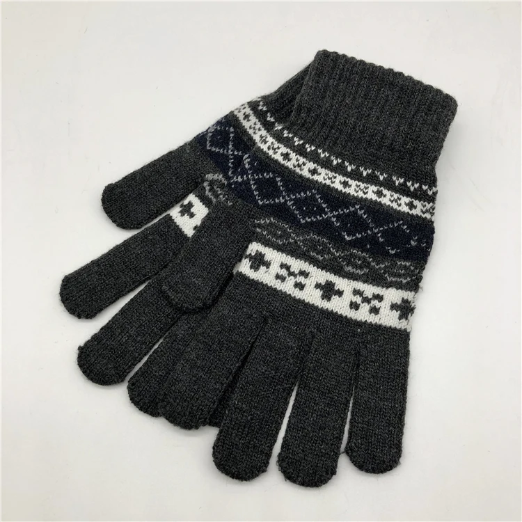 
Горячая Распродажа, жаккардовые вязаные перчатки для взрослых, зимние перчатки, теплые мягкие волшебные перчатки, рекламный подарок, унисекс 