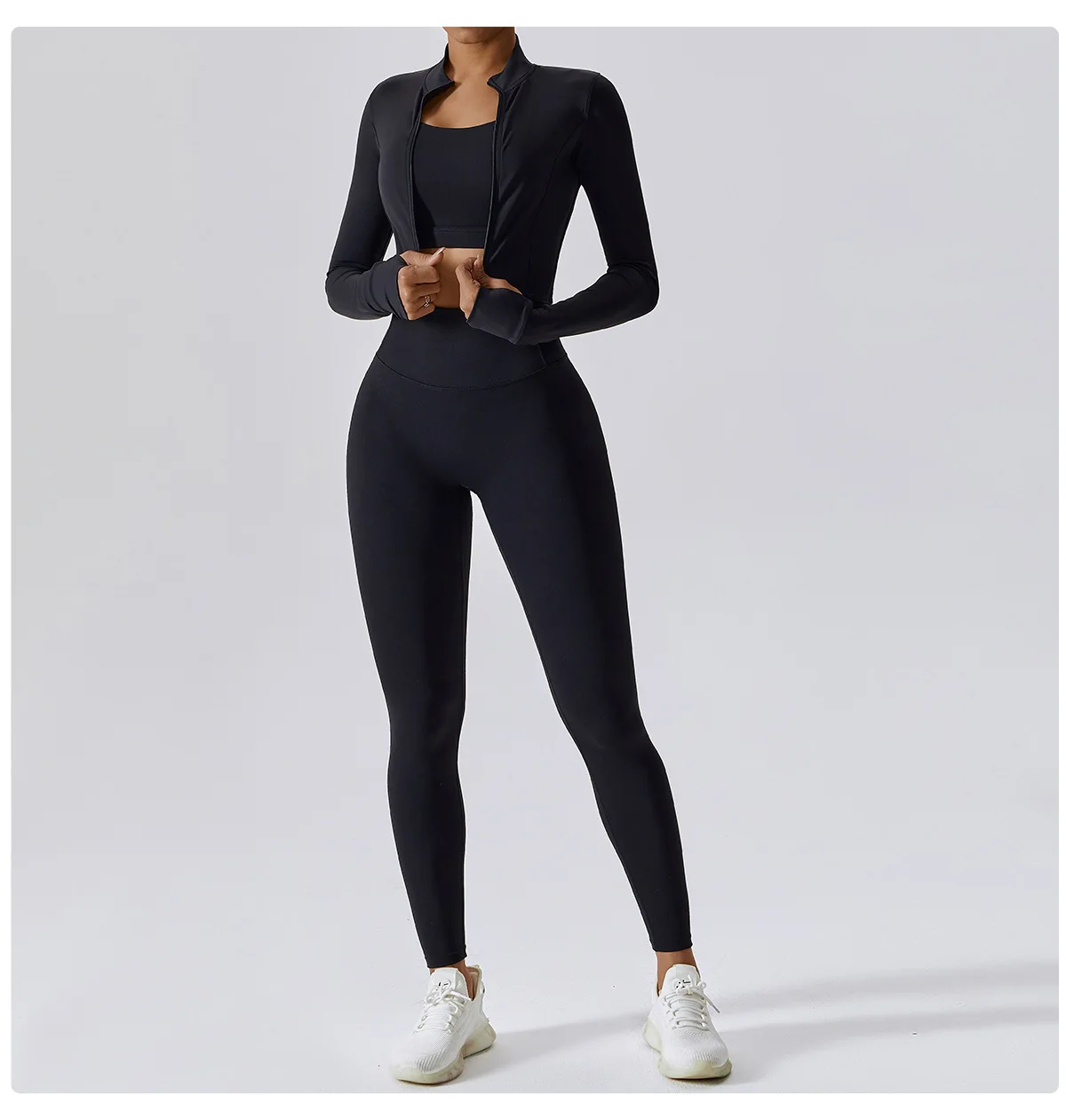 pezzi Set Yoga da donna senza cuciture abbigliamento sportivo da