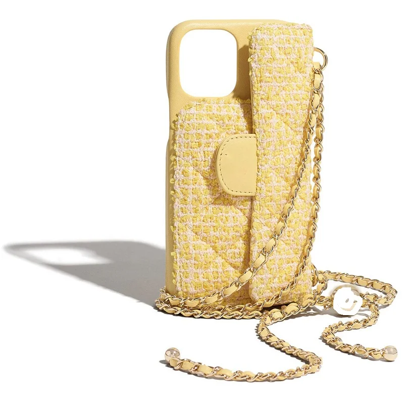 Handyhülle Mit Goldkugelkette Für Iphone Pro Max Umhängetasche_voghion.com