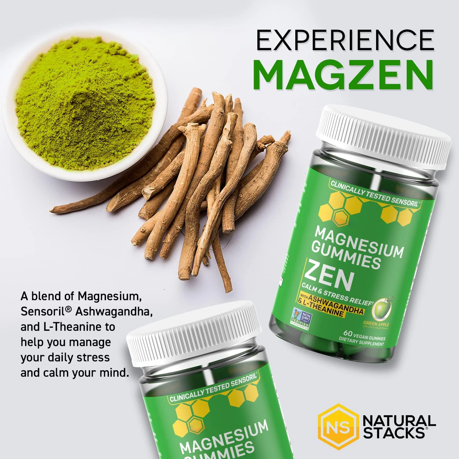 Magnesium Citrate Pressure Gummies Theanine Ashwagandha Extract Gummies