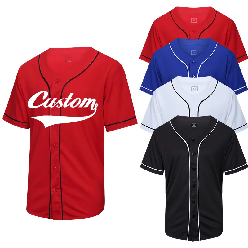 Source Custom striped baseball jersey mens throwback baseball jersey on  m.