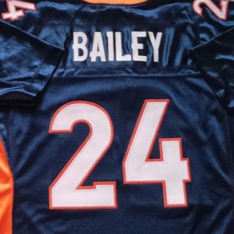 Source Ready to Ship Champ Bailey Navy Blue Throwback Best Quality