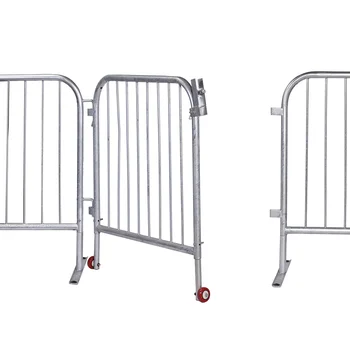 High Quality and Durable Crash Barriers, Hot-dip Galvanized Crowd Control Barriers, with Multiple Uses