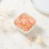Perles de verre bicolores - orange et rose