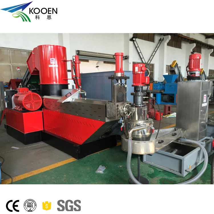 Electrical Control LDPE HDPE PP Recycle Plastic Granules Making Machine Price