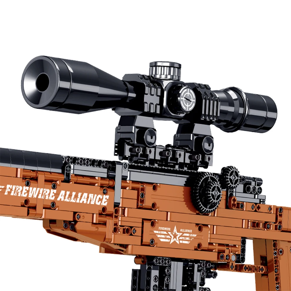 Mork 051002 AWM Sniper Rifle DIY Building Blocks Model Gun