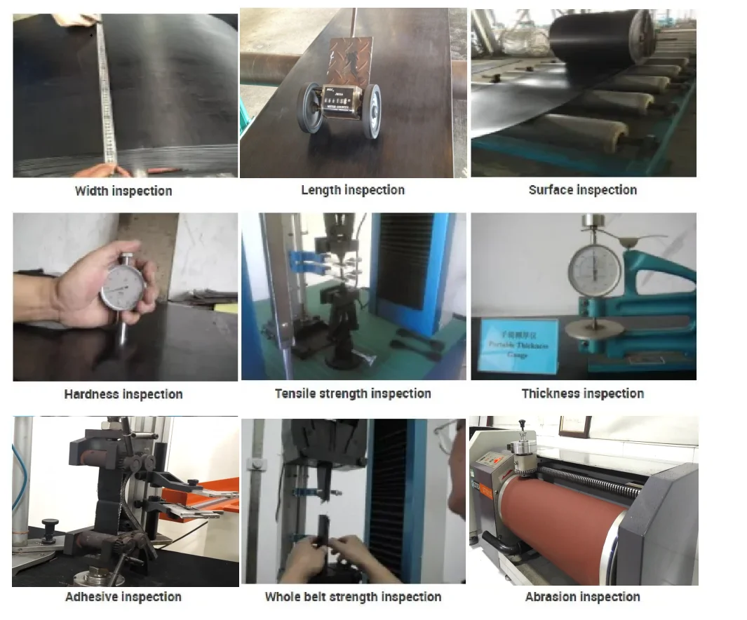 Rubber Plastic PVC PU Different Types of Conveyor Belts factory