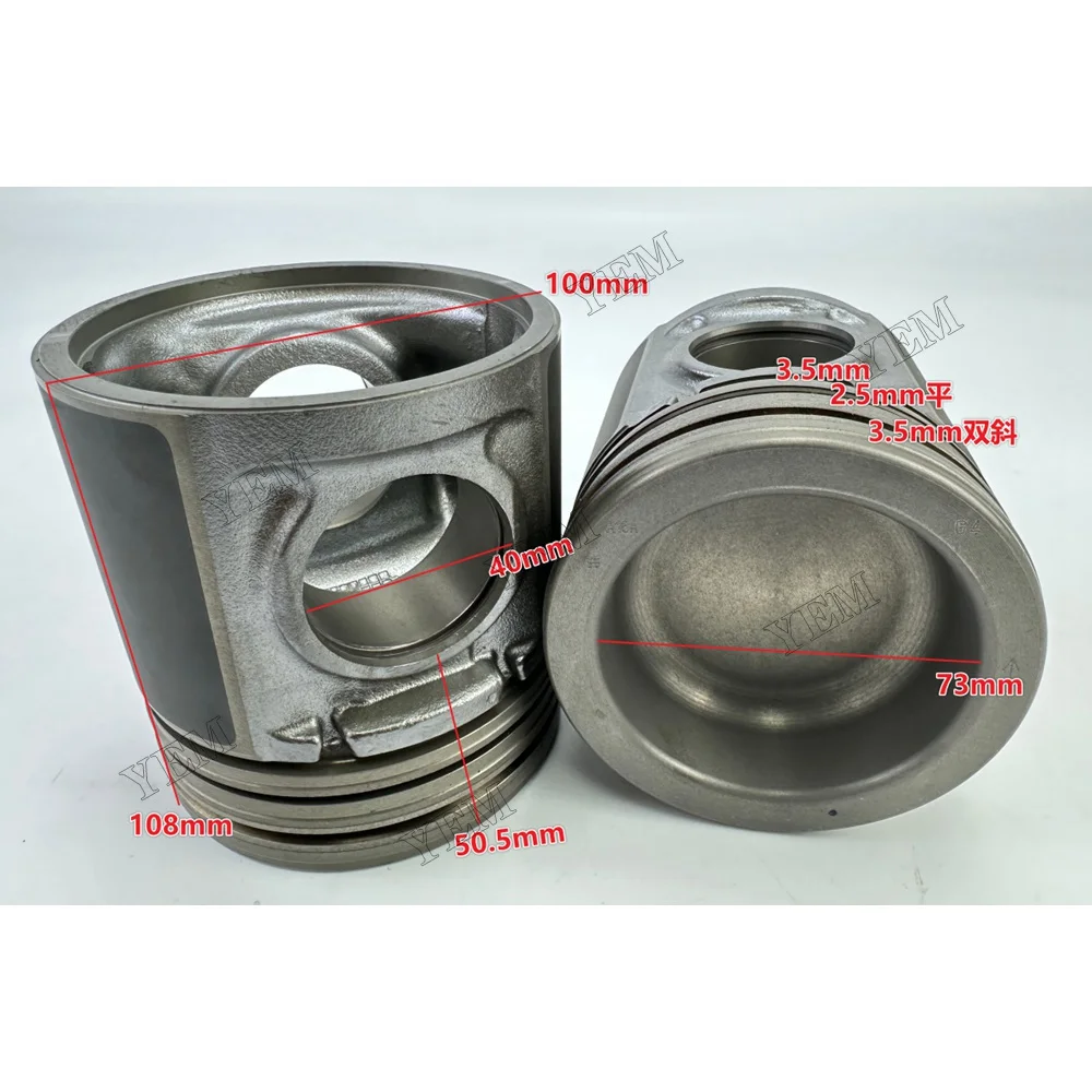 Piston U5LP0060 Fit for Perkins 1004-40 Engine