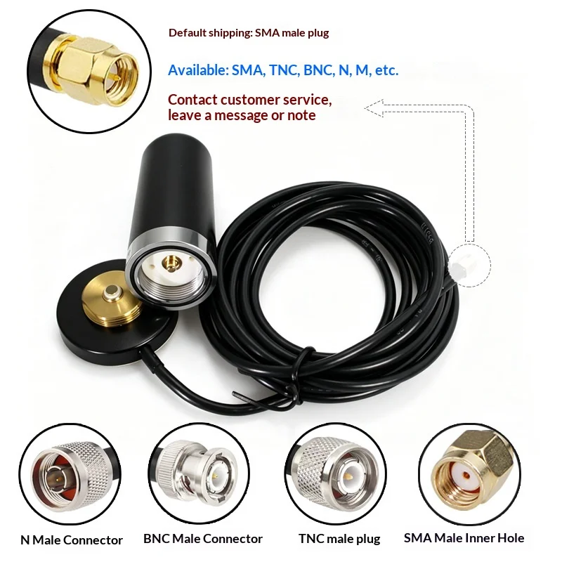 4G High-Performance Suction-Cup Antenna IP67 Waterproofing Omnidirectional High-Gain Magnetic Base Installation GT-4GXP