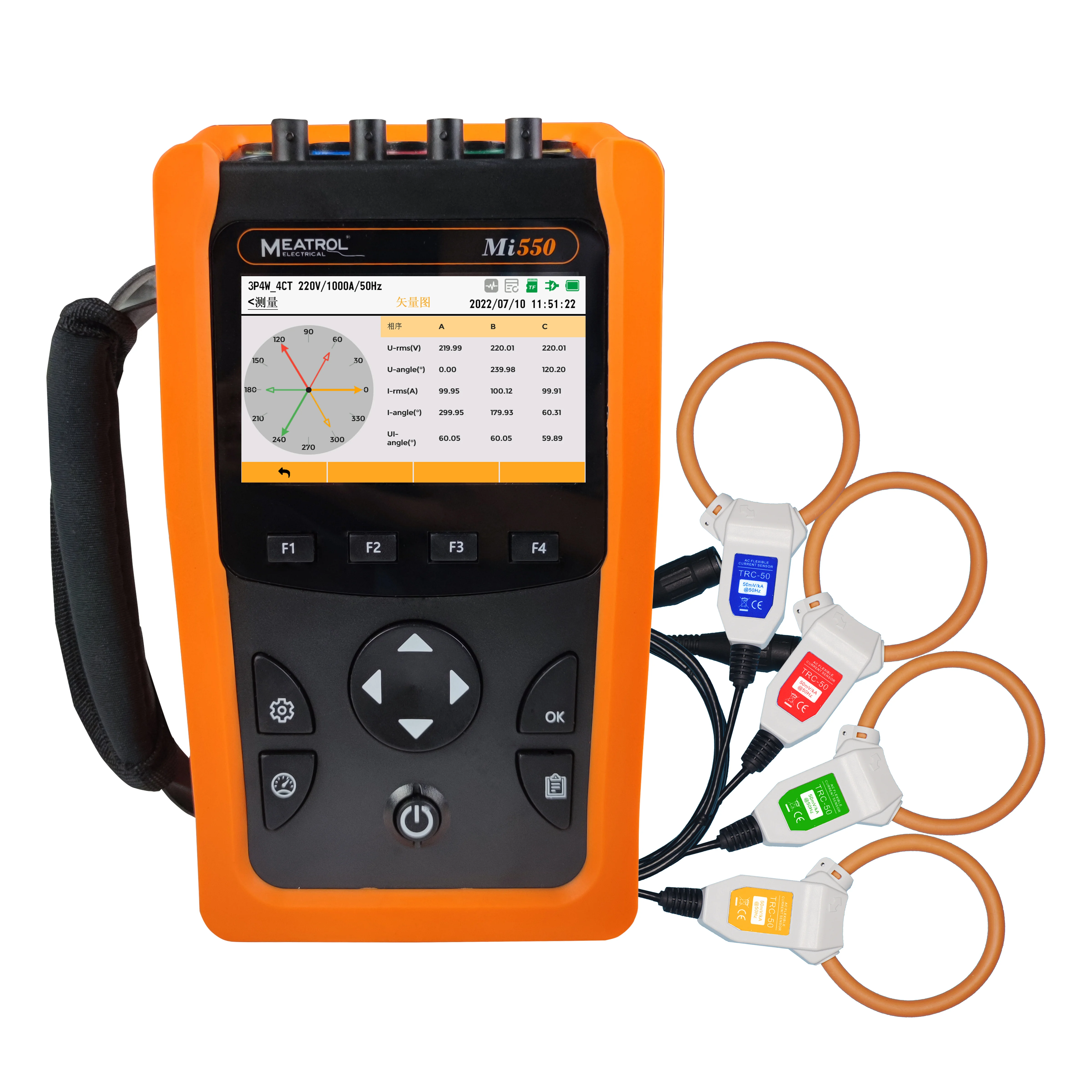 Rogowski Energy Analyzer MEATROL Mi550 Power Quality Analyzer Ethernet Electrical Network Analyzer
