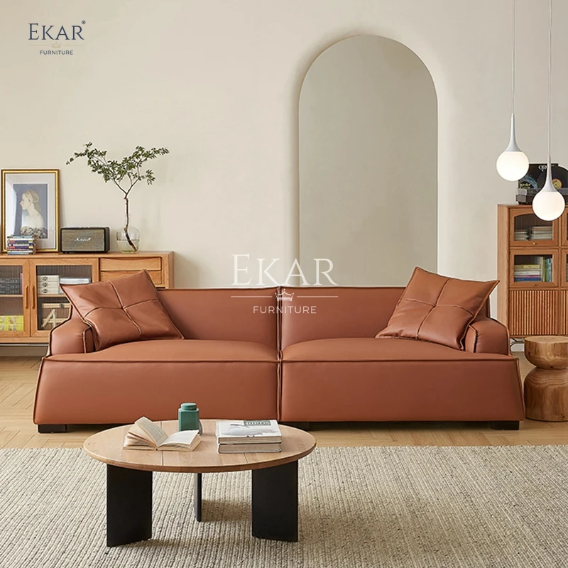 product new design ekar high density foam earth tone modern living room sofa-60