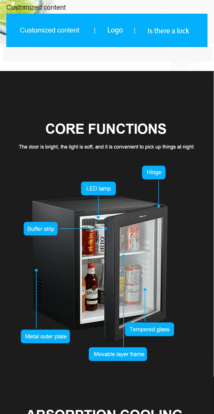 Cold Drink Silent Mini Bar Fridge For Hotel Buy 25 Liter Mini Fridge,Cold Drink Glass Door