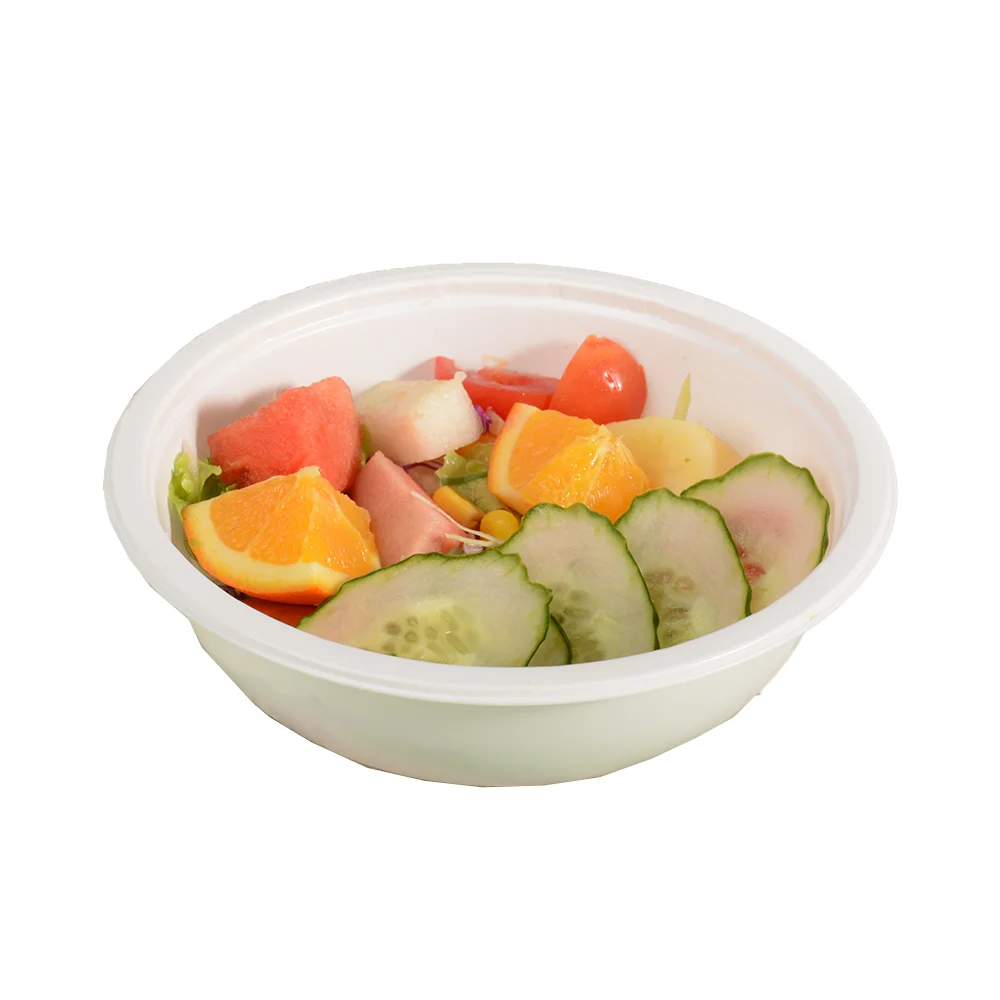 High Quality Disposable Food Grade Salad Container Blister Membraneable Film Plastic Round Salad