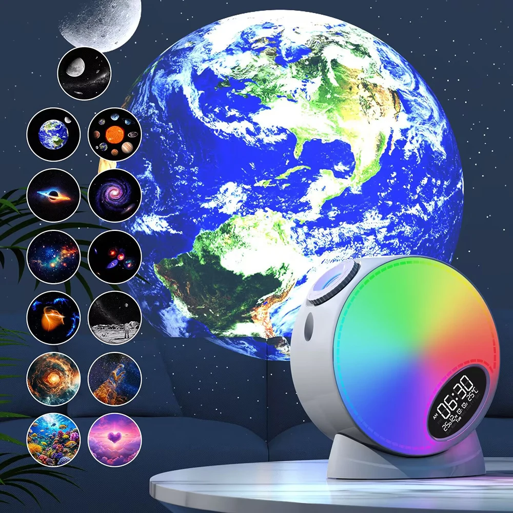 2025 Meteor Galaxy Projector 13 in 1 Planetarium Star Projector Realistic Mini Lamp Starry Sky Night Light Timer Plug-In Mode