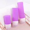 Purple Silicone Refillable Bottle