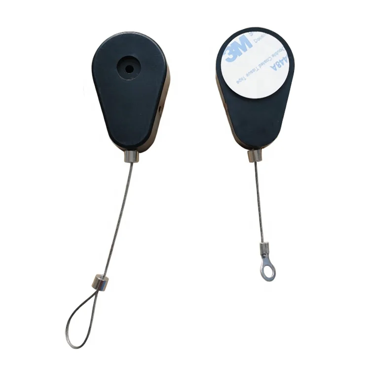 Antitheft Pull Box Waterdrop Shaped with Metal Retractable Metal Security Tether