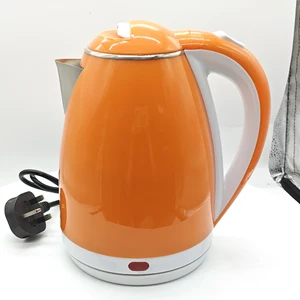 New Design Multi-color Optional Double protection Color Stainless Steel Plastic Electric Kettle for Home and Hotel