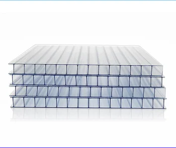 Factory price twin wall polycarbonate sheet 6mm Colored Hollow Polycarbonate Sheet For Greenhouse