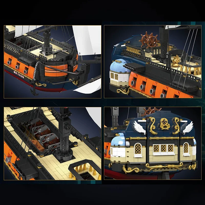 Mould King 13192 Ship Imperial Frigate, 3580 pieces