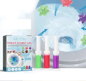 Jue Fish Toilet Tank Bowl Floret Gel Dirt Removing Toilet Odor Cleaner Gel Long Lasting Fragrance Toilet Cleaner Detergent