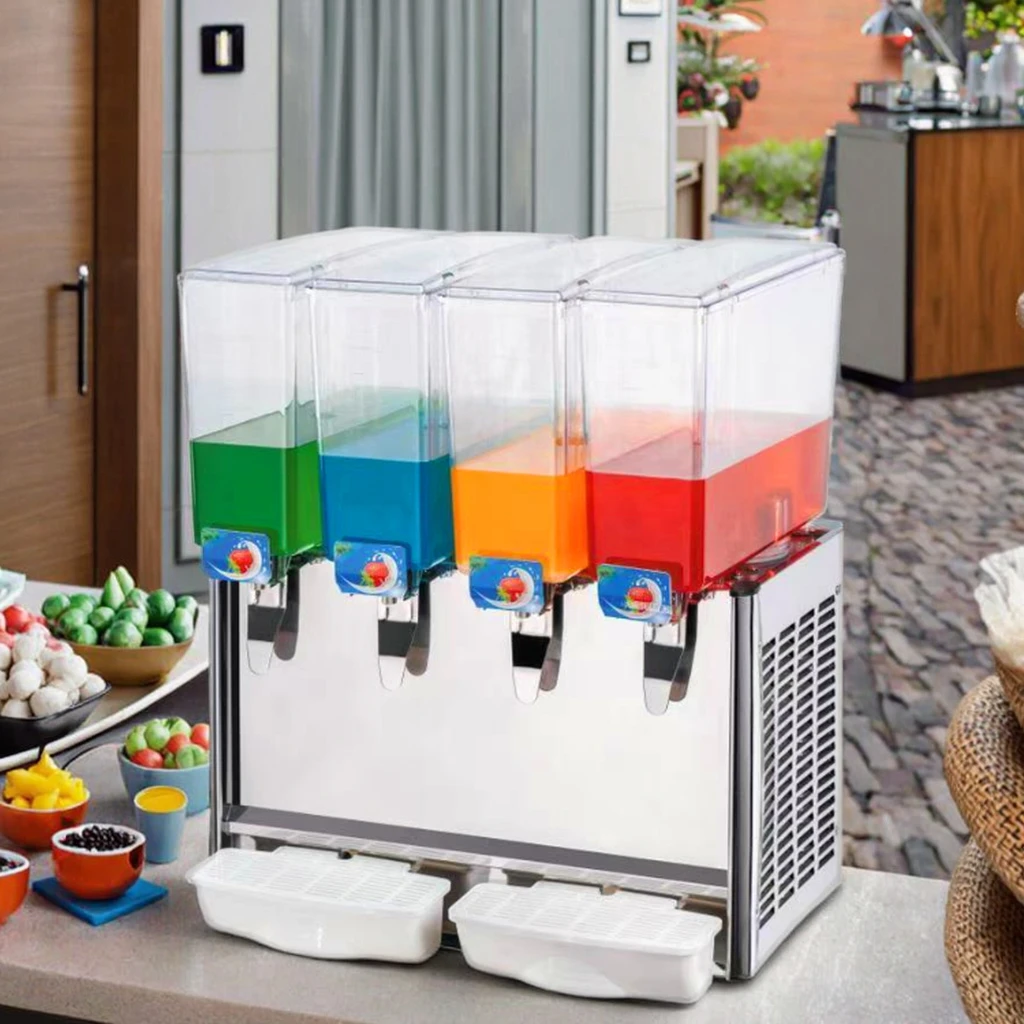 4 Tanks Commercial Cold Beverage Dispenser Cold Drink Dispenser