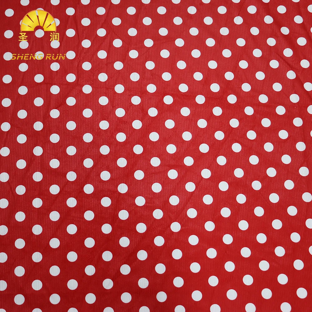 Нет минимального заказа, модная Полиэстеровая красная полоса, цифровая печать, вязаная Вельветовая ткань