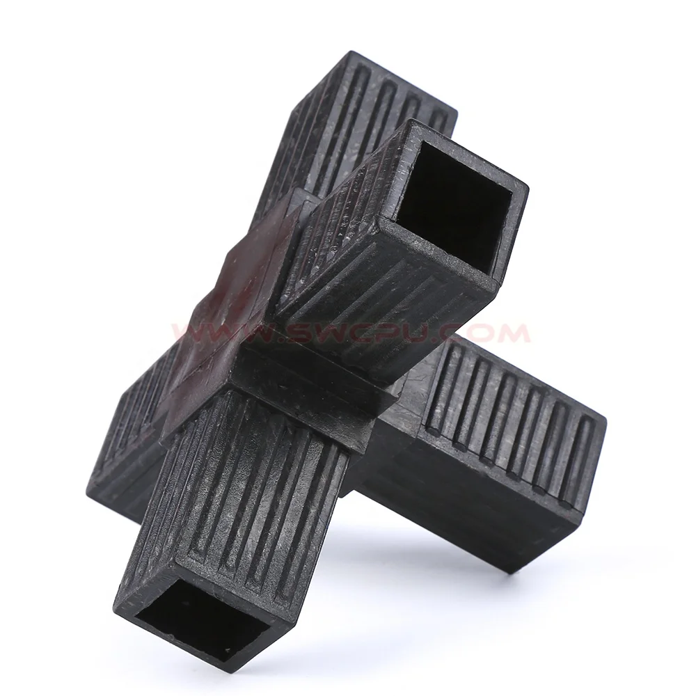 Pipe Connected Plastic Connector Molded square Tube Bushings