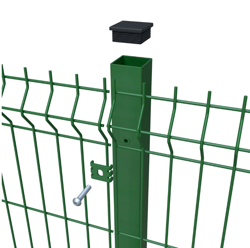 Hot Sale 6 Gauge Galvanized Steel Wire Mesh Fence Panels 3D Bending with PVC Coating for Gardens