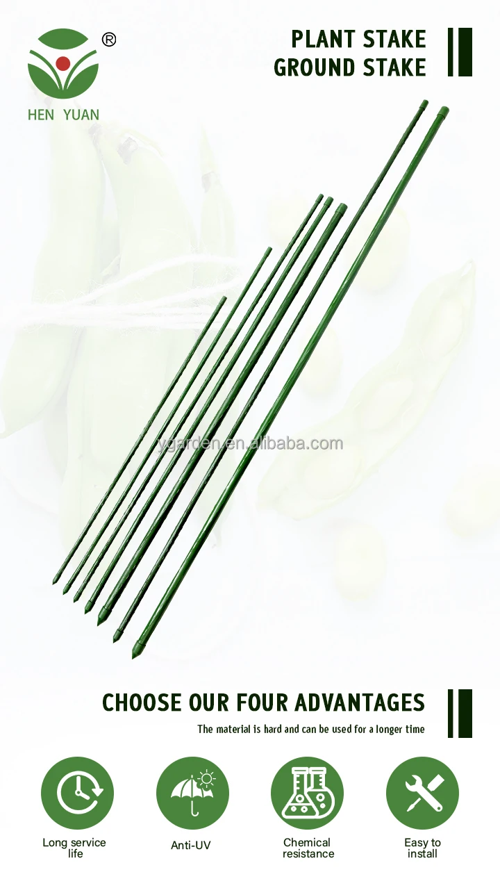 Wholesale Garden Plastic Support Stakes Green Plant Climbing Stake