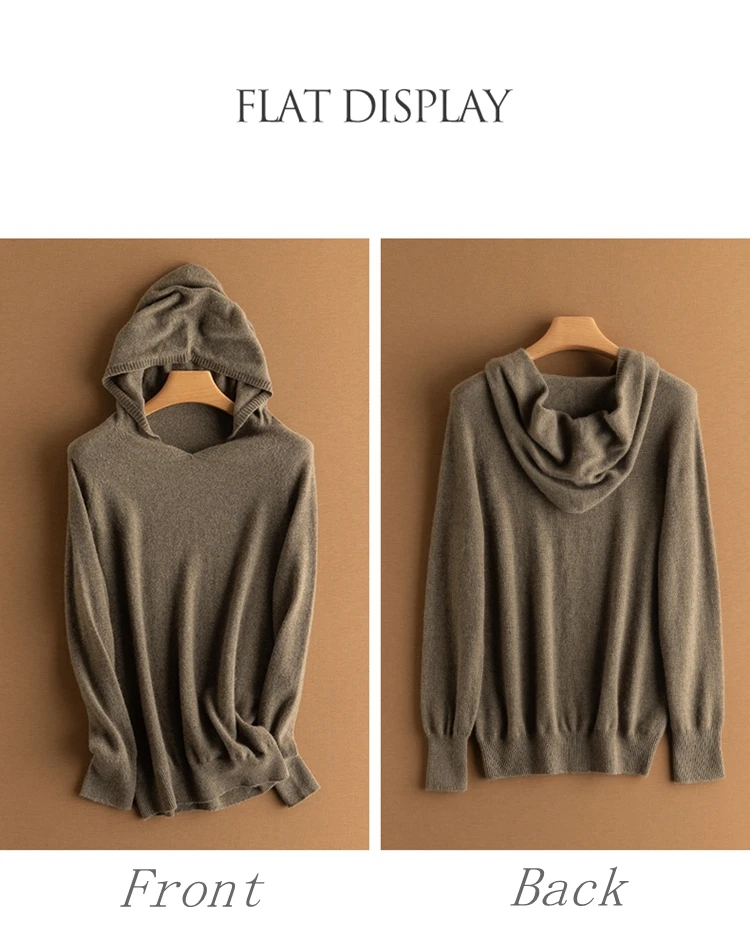 Women's Premium Cashmere Hoodie Set 100 Pure Cashmere Hoodies Buy