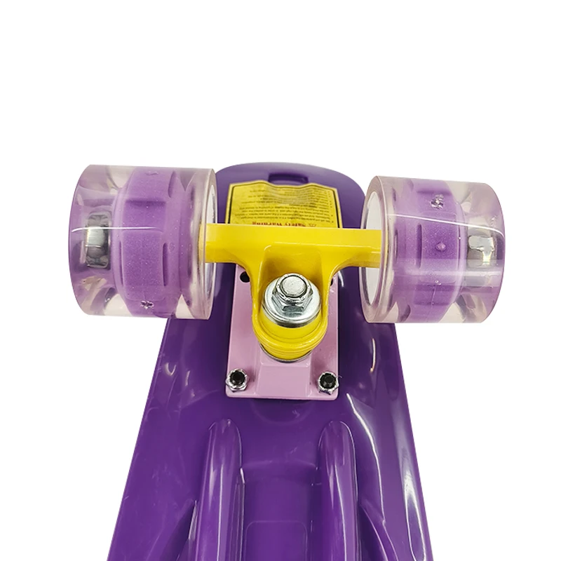Complete Cruiser Skateboard Mini 22 Inch Classic Retro Plastic Skateboard with ABEC 7 Bearings