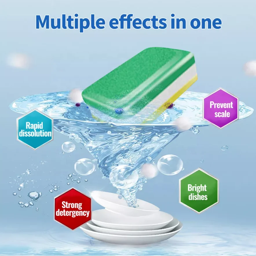 High Quality Automatic Detergent Dishwashing Tablet Sheet 3 Layer Eco