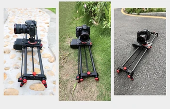 YELANGU L80RC Camera Slider Motorized Remote Control Carbon Fiber Track Powerful Motor 80CM Sliding Rail for DSLR SLR Video detail image