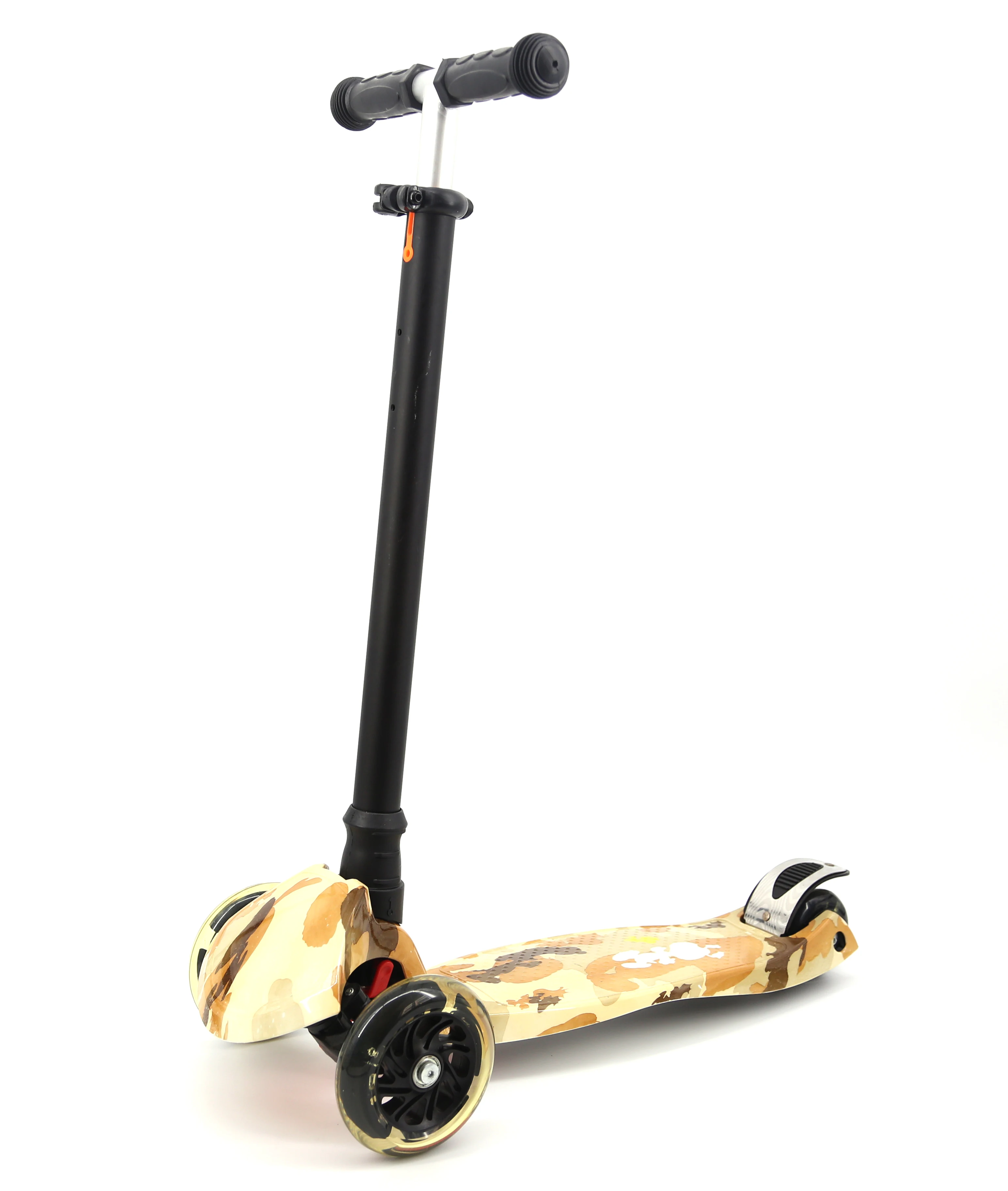 高品质/低价格pu闪亮车轮迷你脚踏滑板车