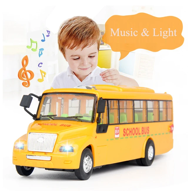 B. toys Autobús escolar amarillo interactivo - Luces y sonidos - Autobús  escolar de juguete para niños pequeños, niños - conductor y pasajeros - 18