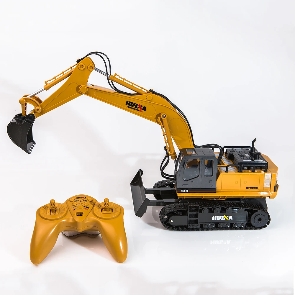 ミニカー made in Western Germany HUINA 1510 Excavator Car - 2.4G Remote Control Digger Toy