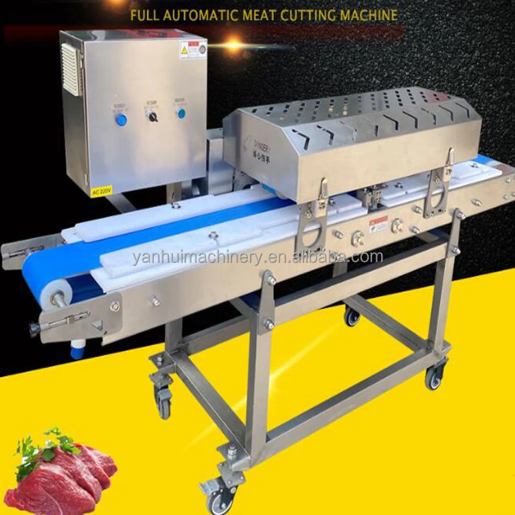 High Speed Fresh Chicken Breast Meat Slicer Strips Slicing Machine For