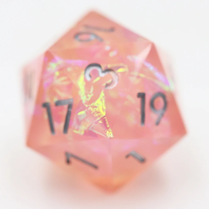 Custom 16mm Polyhedral Resin Dice Set for Dnd RPG Handmade Dnd RPG Accessories details
