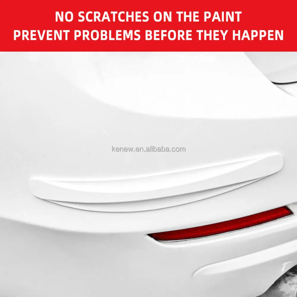 2pcs Universal Anticollision Protector Rubber Auto Front And Rear