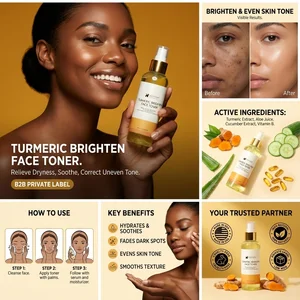 Custom Skin Care Turmeric Facial Toner Bulk Moisturizing Whitening Brightening Skin Turmeric Face Toner