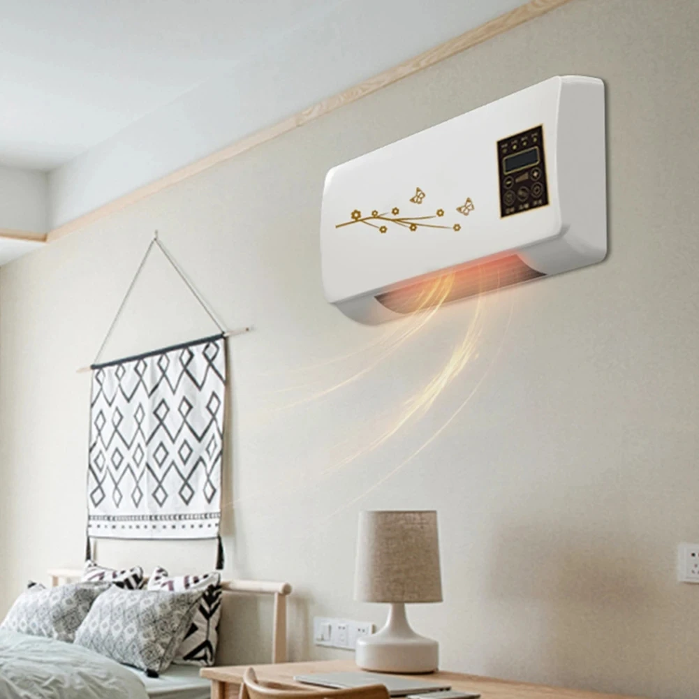 Dual Use Mobile Small Air Conditioner Hot Air Blower Bathroom Heater Household Bedroom Wall Mounted Electric Heater