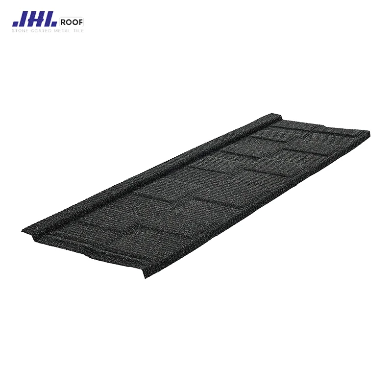 Moss & Algae Proof Interlocking Design Stone Coated Metal Roof Tile Rust Proof All Weather Resistant 50 Years Service Life