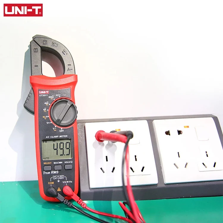 Uni-t UT202+ DC 600V Voltage 400A Current Meters Temperature Multimeter Capacitance Clamp Meter Digital 4000 Counts Current Test