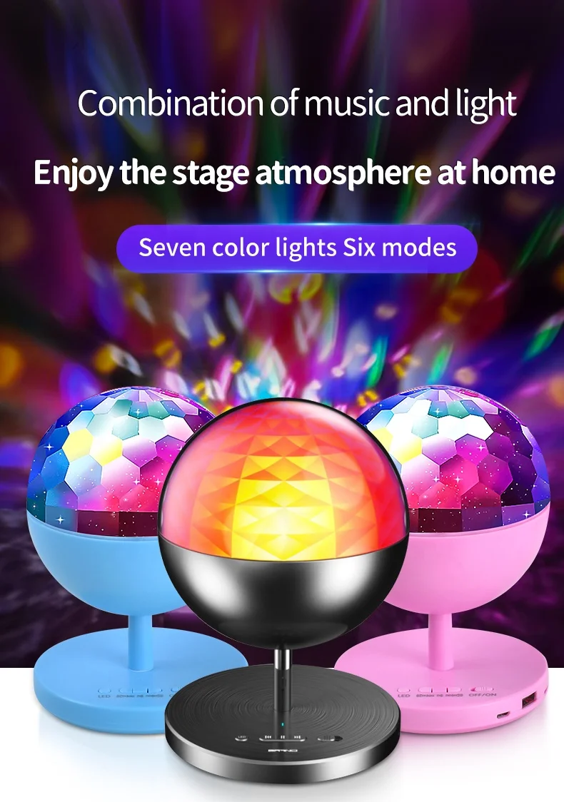 Disco Light Chargeable Speaker Perfect for Outdoor Parties