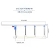 Extended 4-section stainless steel, drilling installation
